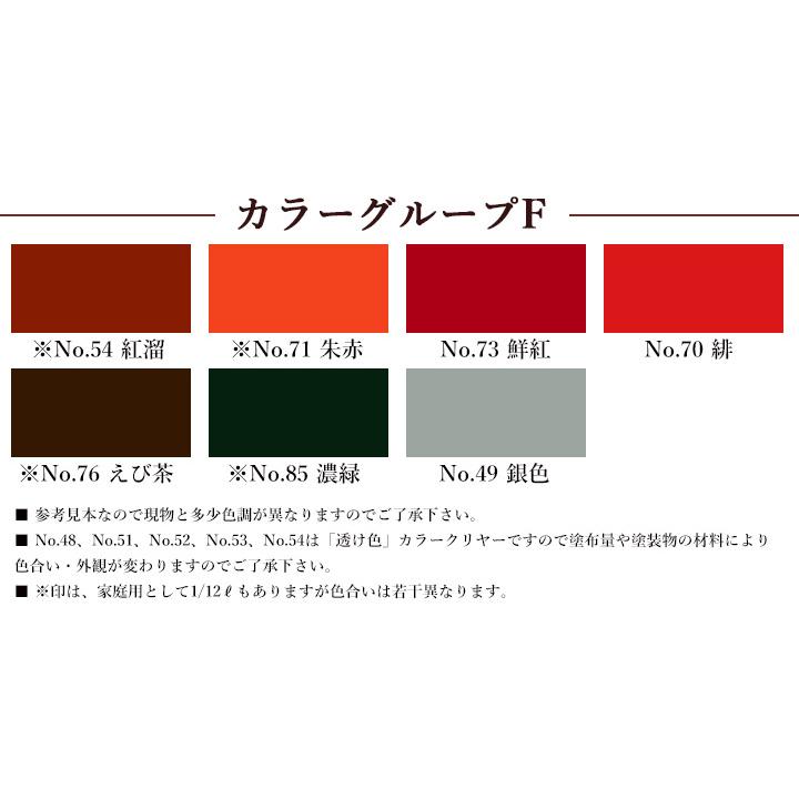 カシュー塗料　1/12L（80ｍｌ）カラーグループF（1/12Ｌの設定がある色です）｜ohhashi-paint｜02