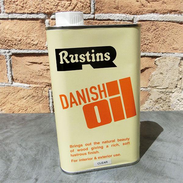 ラスティンズ ダニッシュオイル　1L(約6平米/3回塗り) ラスティンズ ダニッシュオイル ダニッシュ・オイル GALLUP Rustins Danish Oil オイル ブライワックス｜ohhashi-paint