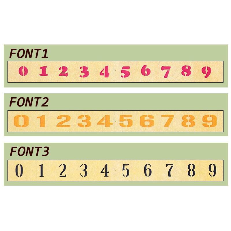 グラフィティーステンシル 数字セット10枚入り（Mサイズ） ポイント5倍