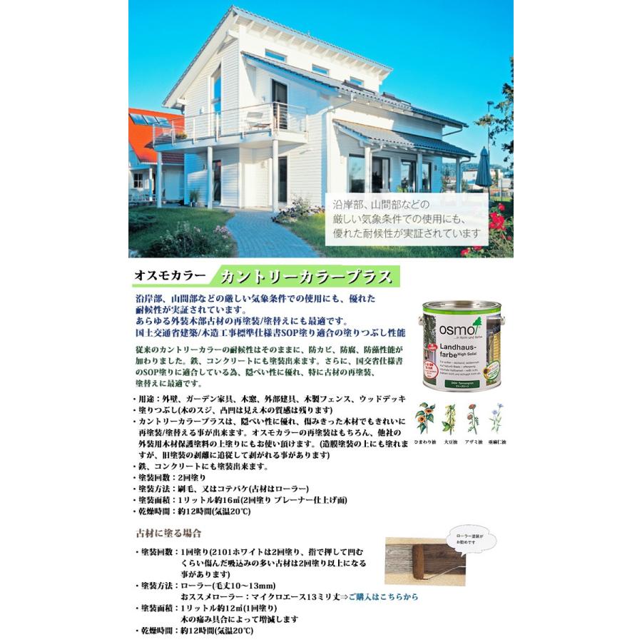 カントリーカラープラス(外装用) 3分艶 2.5L(約40平米/2回塗り) 外装用