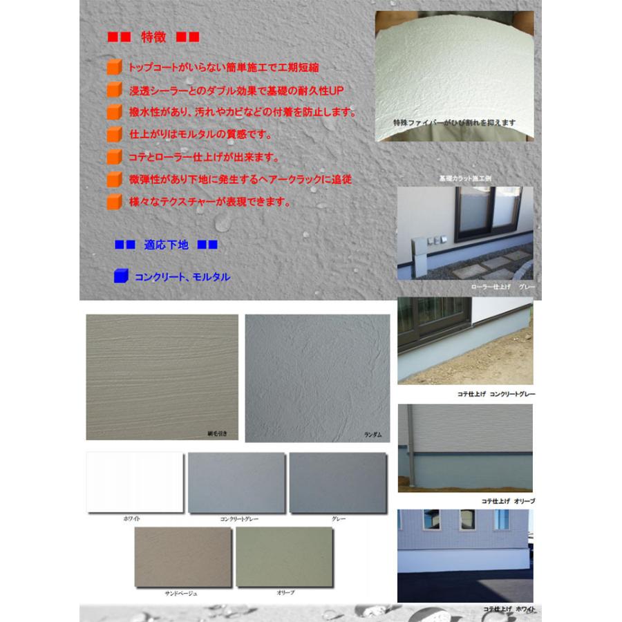 基礎カラット コテ塗りタイプ 艶消し 18kgセット×3箱(基礎巾木約60M分