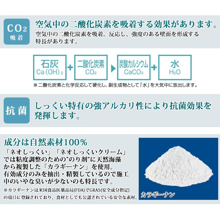 ネオしっくいクリームII 20kg(約10〜15平米)【送料無料】 四国化成 