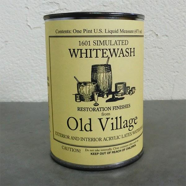 1601 ホワイトウォッシュ 473ml（2〜2.5平米） オールドビレッジ/水性/漆喰調/カントリー/Old Village ov