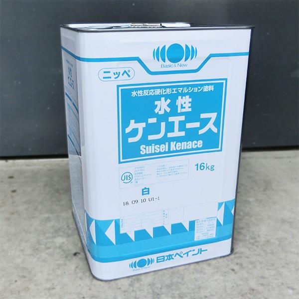 水性ケンエース 艶消し  白色 16kg(約120平米/1回塗り)（Yahoo!・大橋塗料 Yahoo!店）