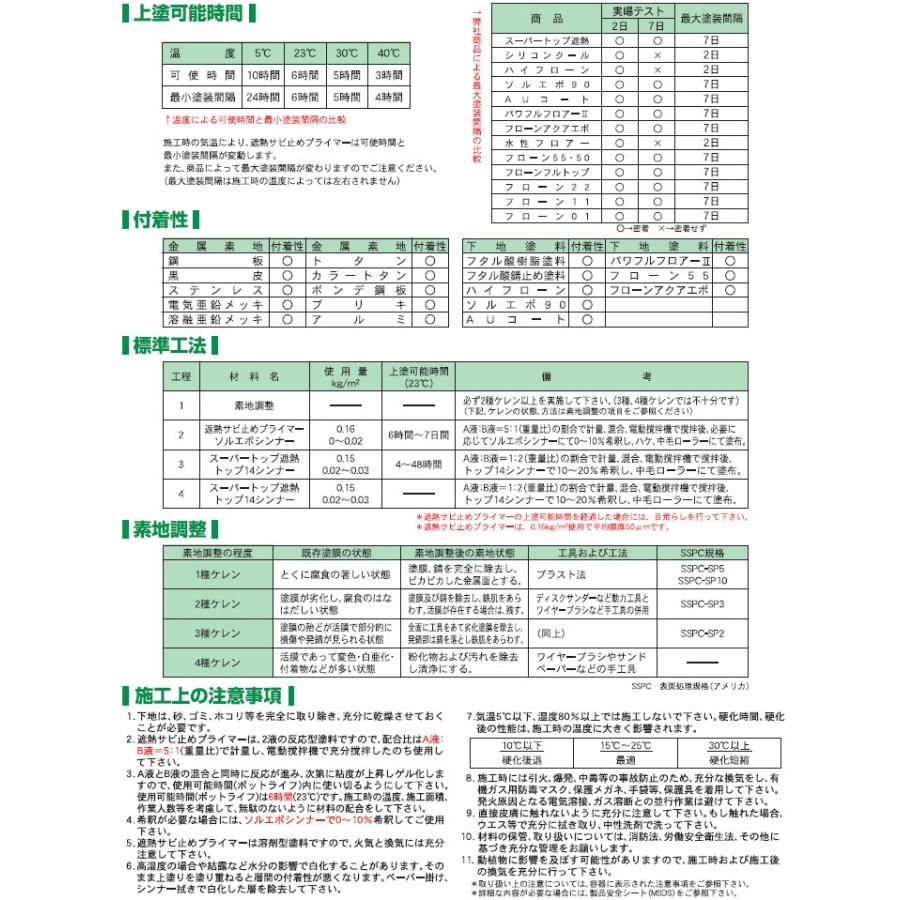 遮熱サビ止めプライマー グレー 6kgセット(A液5kg:B液1kg) 約35平米/1 