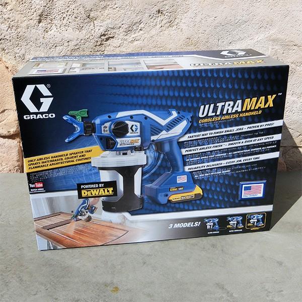 グラコ ULTRA MAX コードレスエアレスハンドヘルド 水性・溶剤両用 