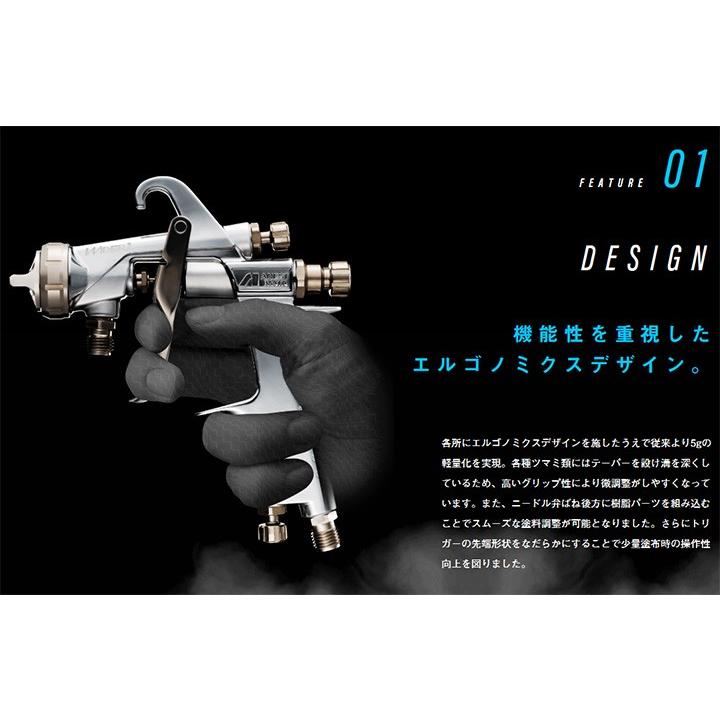 アネスト岩田 小型スプレーガン WIDER1-13K1G 重力式 口径1.3ミリ 送料 