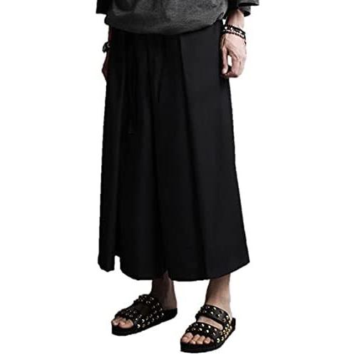 当社の 下着 靴下 部屋着 ロドリーミシェ 袴パンツ ワイド ガウチョ スカンツ スカーチョ ユッタリ カジュアル アンクル丈 ブラック 27