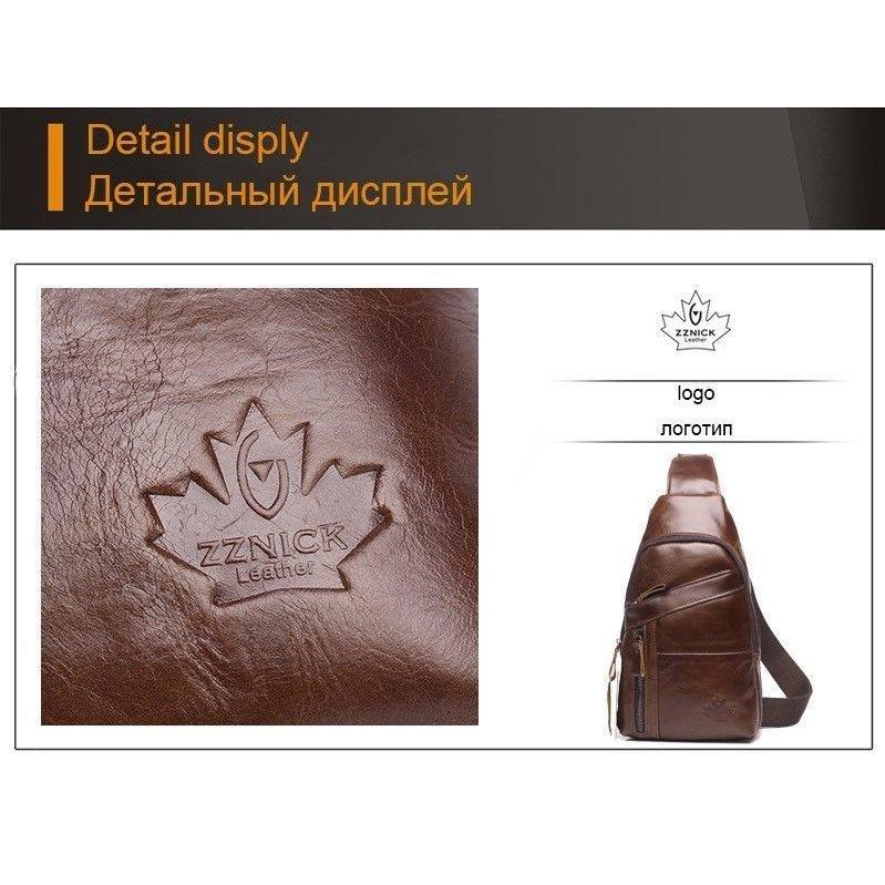 キ*ー様 【無条件保証付】ハンドメイド　ボディバッグ　本革　特大　グレージュ　新 ZZNICK 高級 本革 牛革 男性 ボディバッグ ショルダーバッグ 色