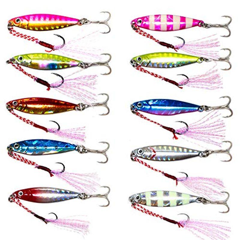 ルアー フライ 期間限定３０ ｏｆｆ Ohf メタルジグ セット マイクロジグ セット 3g 5g 7g 10g 15g g 25g 30g アシストフック付き 10個セット Oyrxopaavh Www Kbdav Ac In