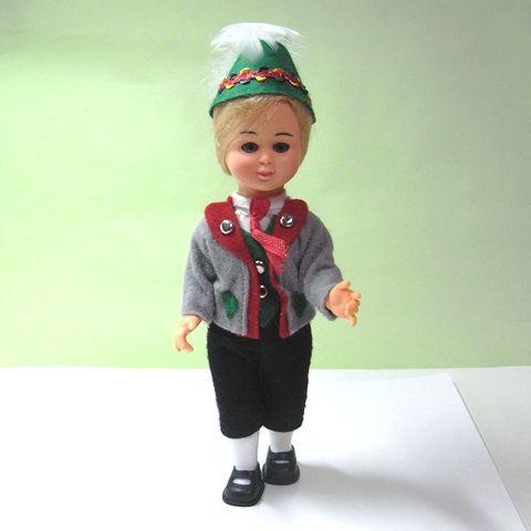 予約受付中 チロリアン人形ボーイ19cm 和みます癒されます可愛い表情