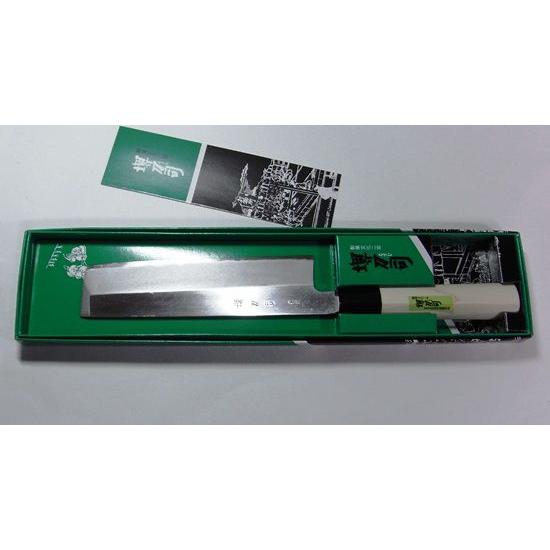 堺刀司 重光作 菜切包丁（薄刃）18cm : ヨーロッパ道具金物Shop - 通販