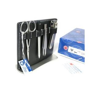 ドボ マニキュア・グルーミングセット 本皮巻スチールスタンド付  