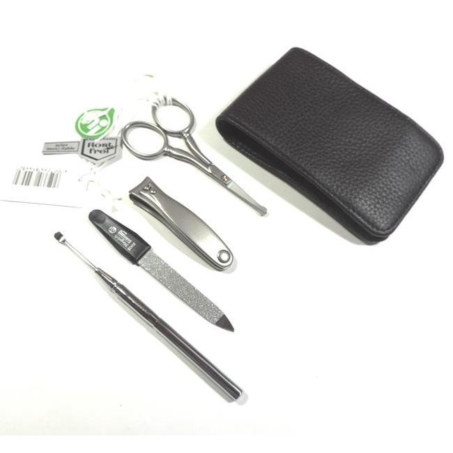 グルーミングセット'紳士の必需品'マグネット止め牛革ケース入