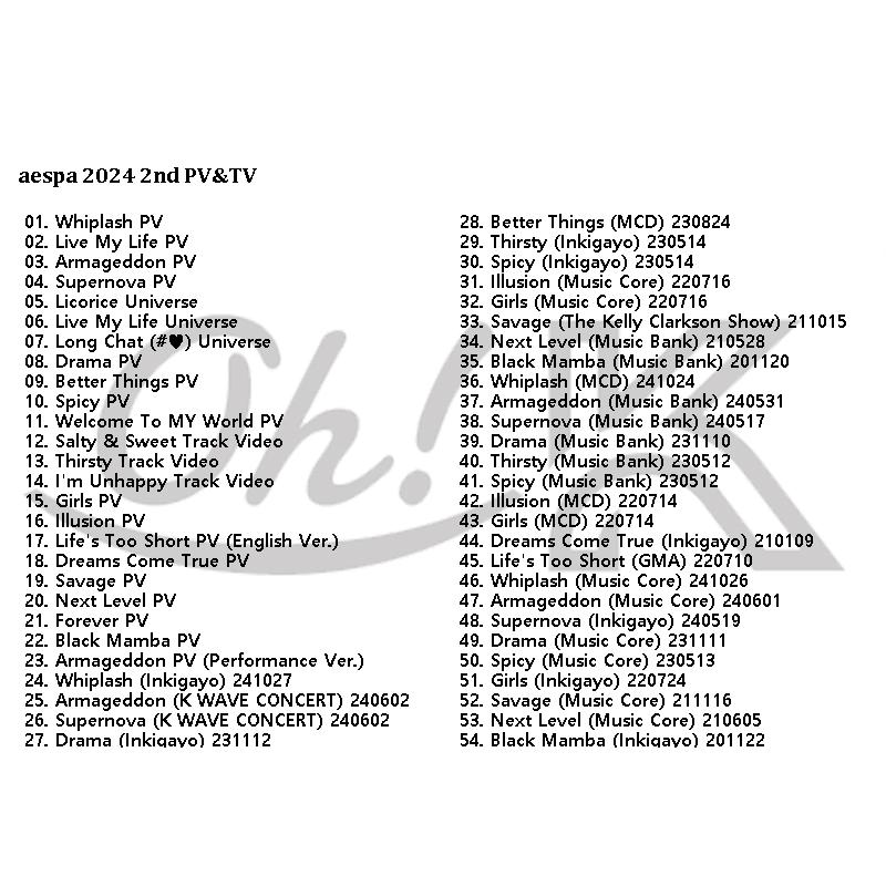 K-POP DVD aespa 2024 3rd PV/TV - Whiplash Armageddon K-POP DVD aespa 2024 3rd PV/TV - Whiplash Armageddon