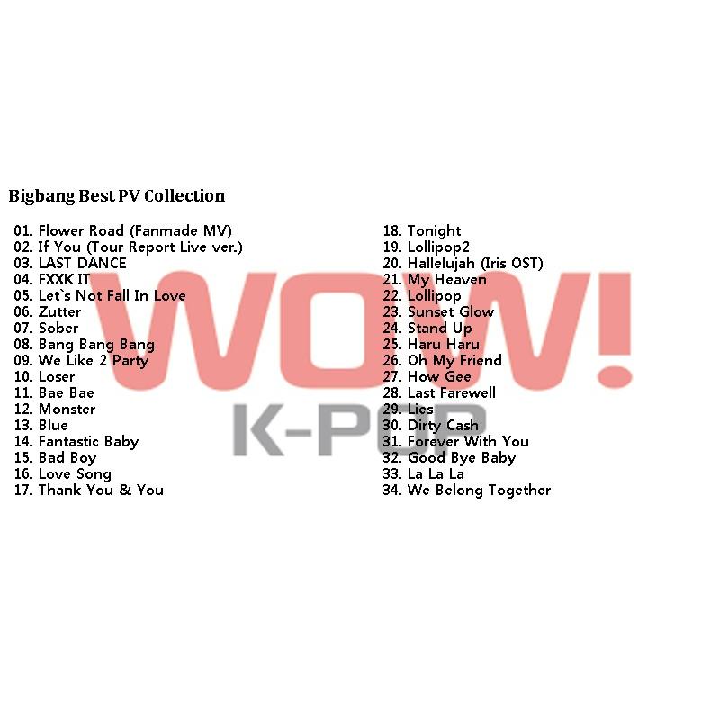 K Pop Dvd Bigbang Best Of Best Pv Bigbang ビックバン Gd ジヨン Sol テヤン Top タップ D Lite デソン V I スンリ Pv Dvd P01 1 Oh K 通販 Yahoo ショッピング