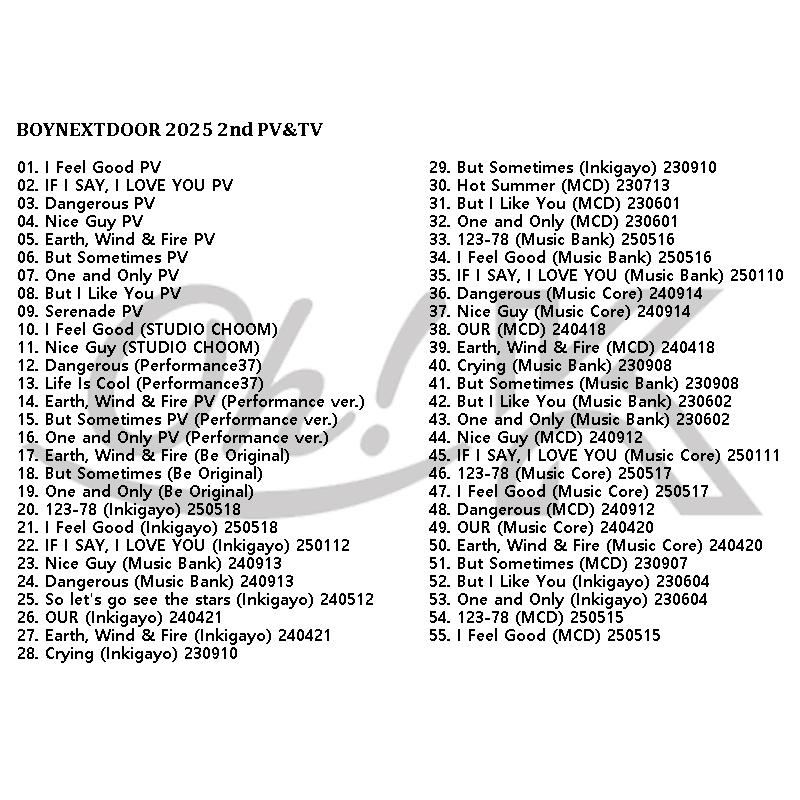 K-POP DVD BOYNEXTDOOR 2025 2nd PV/TV Collection - I Feel