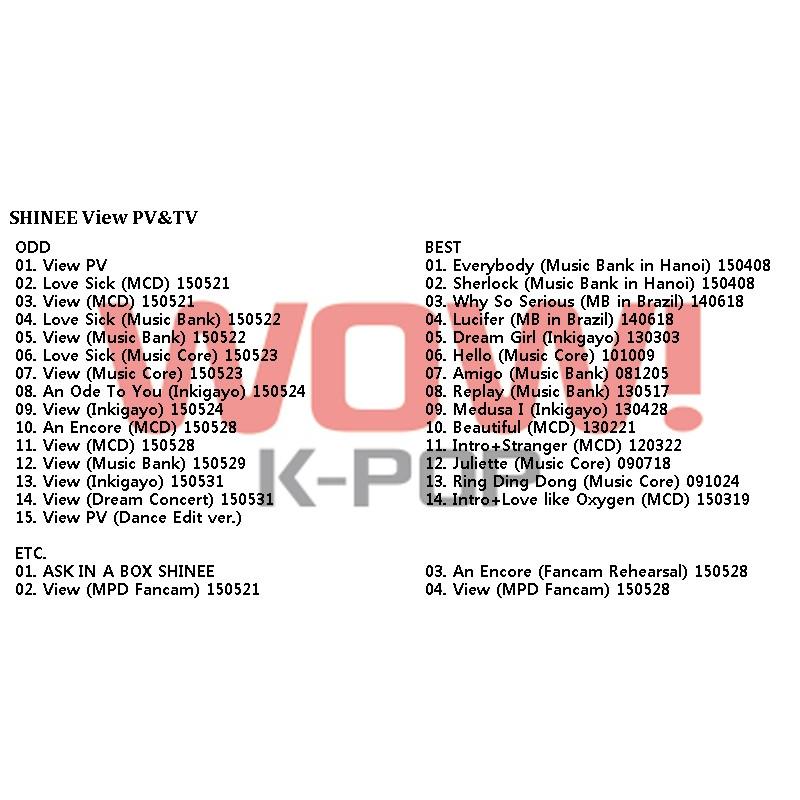 K-POP DVD SHINee PV&TV Collection View シャイニー オンユ