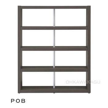 （新品,未開封） シェルフ 木製 棚 収納 おしゃれ ホワイト ブラウン 幅130 D-shelf ハイシェルフ　DSF-001 KWT/POB 【AAA1351428121】(48529円)