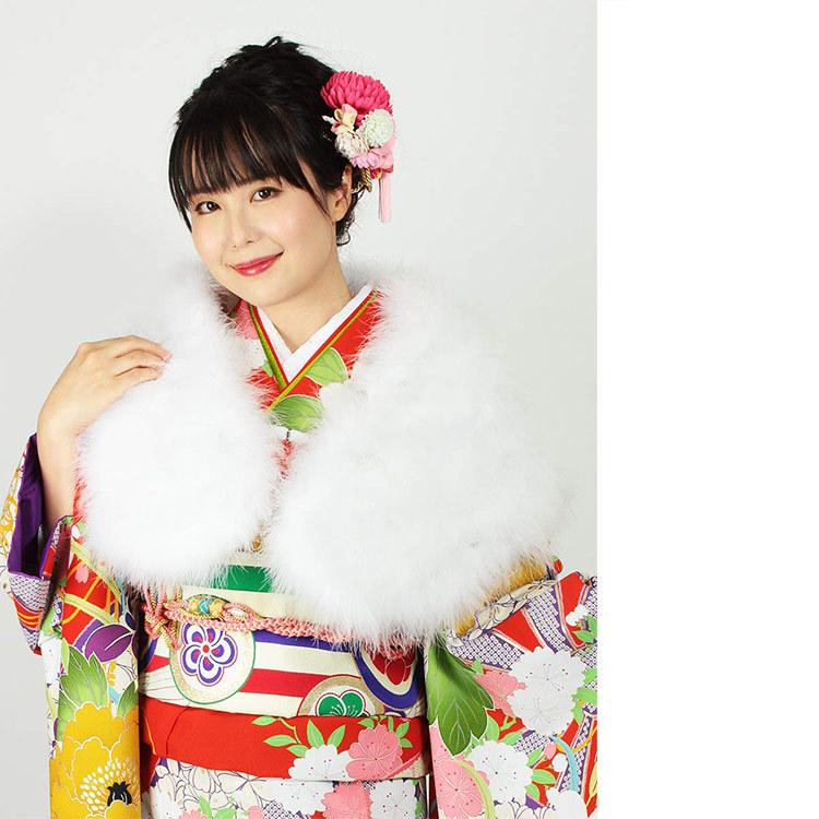 成人式 ショール フェザーショール ファー 羽毛 白 振袖 ふわふわ もこもこ ホワイト 白 着物 成人式 披露宴 フォーマル パーティ 4111 大喜賑 通販 Yahoo ショッピング