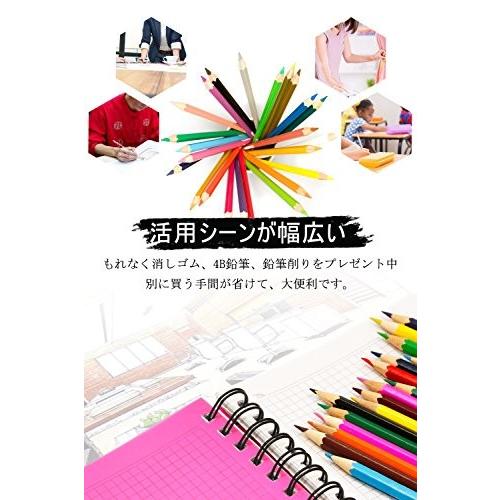 ZENKE 色鉛筆 72色 油性色鉛筆 鉛筆削り付き 消しゴム付き 収納ケース 