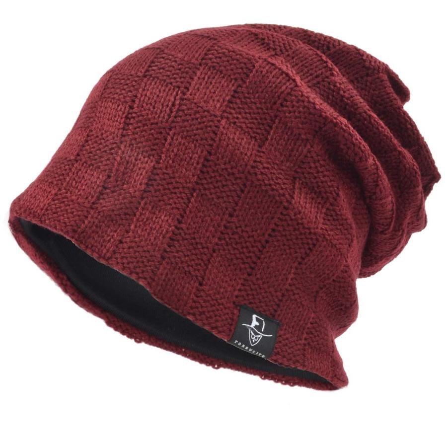 ワインレッド ニット帽 メンズ ゆったり オールシーズン ロングサイズのワッチキャップ 柔らかい チェック ラインリング R B5021 0112ohmyboxr2 サイドバイサイド 通販 Yahoo ショッピング