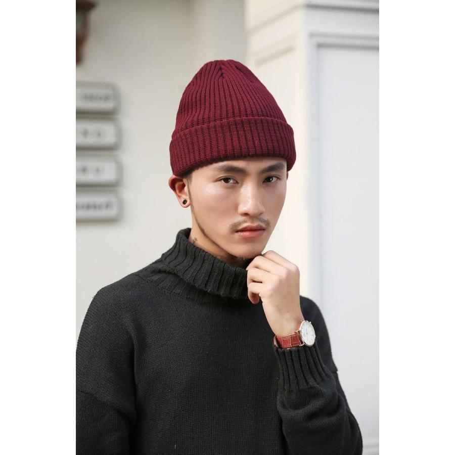 ワインレッド ニット帽子 メンズ レディース 無地 秋冬 リブ 防寒 7色 アウトドア ストレッチ性抜群 柔らかい フリース 男女兼用 キャップ 0112ohmyboxr3 サイドバイサイド 通販 Yahoo ショッピング
