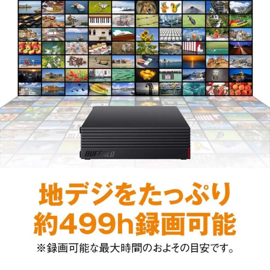 15042円 買い誠実 バッファロー TV用外付けハードディスク 4TB SeeQVault テレビ録画 4K対応 ファンレス静音コンパクト 日本製 故障予測 みまもり合図 HD-SQS4U3-A N