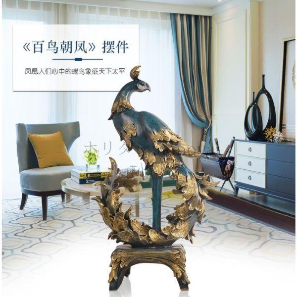 【24時間以内発送】 オブジェ 置き物 玄関 グッズ フェニックス 不死鳥 置物 風水 縁起 開運 【V2588199474】(14750円)