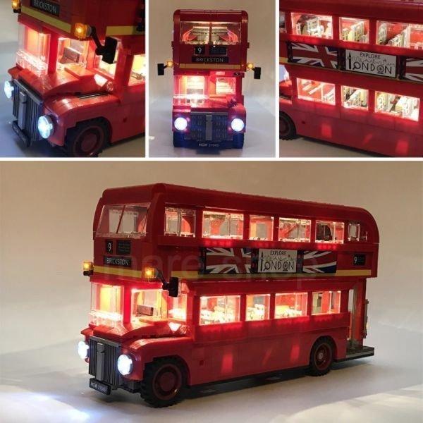 ブロック レゴ 互換 LEDライトキット バッテリーボックス ロンドンバス London Bus｜ohmyshop｜03