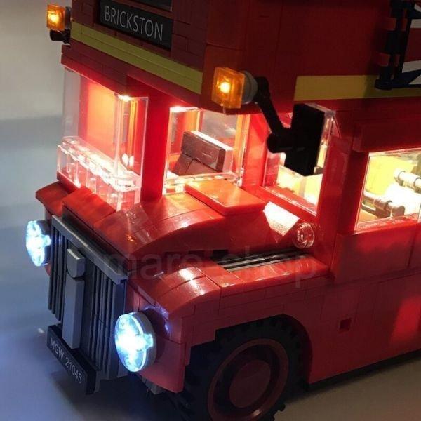 ブロック レゴ 互換 LEDライトキット バッテリーボックス ロンドンバス London Bus｜ohmyshop｜07