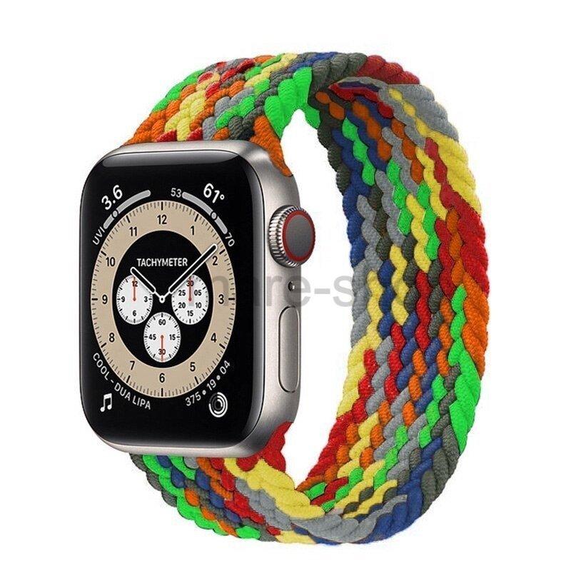 Apple Watch アップルウォッチ バンド ソロループ 編物 ナイロン ゴム 伸びる 多色 38 40 42 44mm SE｜ohmyshop｜03