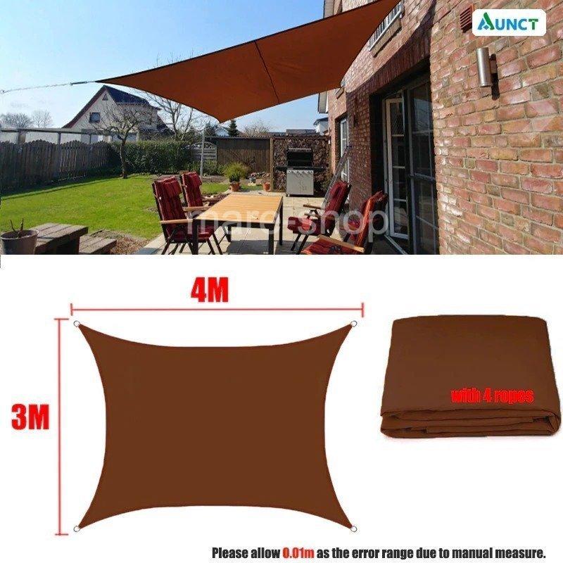タープテント タープ 庭 おしゃれ 日よけ おすすめ 目隠し キャンプ ブラウン mzn08 Oh My Shop 通販 Yahoo ショッピング