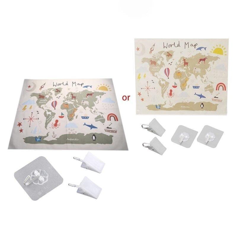 生まれのブランドで アート パネル ポスター 北欧 世界地図 地図 動物 絵画 ベージュ プリント 模様 壁アート キャンバス 子供部屋 リビングルーム インテリア Supplystudies Com