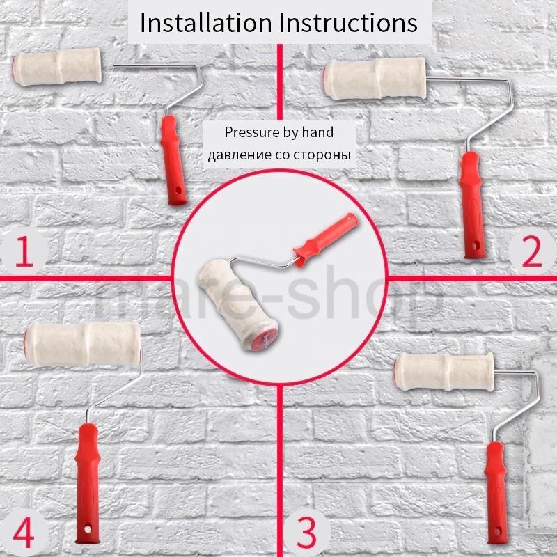 1周年記念イベントが ローラー ペイント 模様 壁 パターンペイント ハンドル付き 壁用 石模倣 レンガ レンガ風 Diy Aynaelda Com