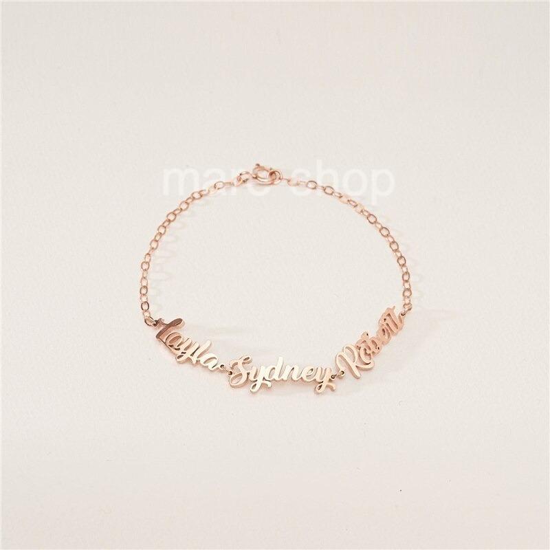 ブレスレット 名入れ 女性 イニシャル カスタマイズ オーダーメイド