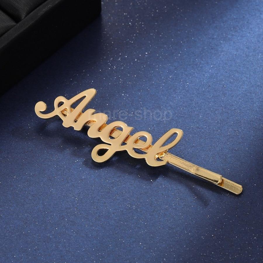 ヘアクリップ ヘアピン ヘアアクセサリー 名入れ カスタマイズ