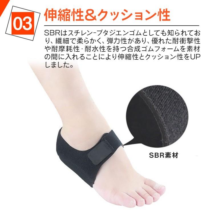 送料無料 メール便 かかとサポーター 調整タイプ S-L 2個入 足底筋膜炎 フットケア 足用 サポーター 保護カバー 足裂 予防 スポーツ |  | 04