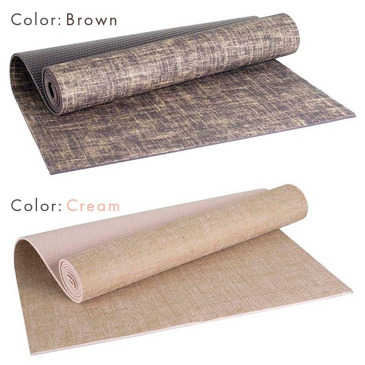 送料無料 あすつく ジュートヨガマット 5mm 4カラー 183.0cmx61