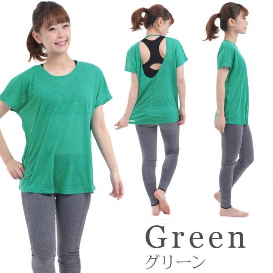 レディース ヨガウェア トップス ヨガトップ レイヤード Tシャツ フィットネス ピラティス マタニティ | ブランド登録なし | 01