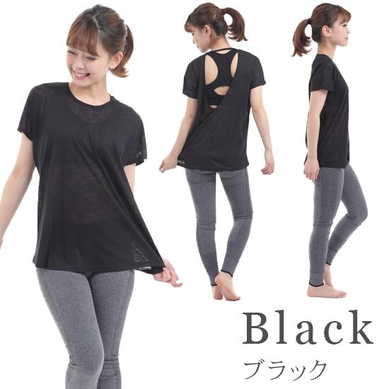 レディース ヨガウェア トップス ヨガトップ レイヤード Tシャツ フィットネス ピラティス マタニティ | ブランド登録なし | 03