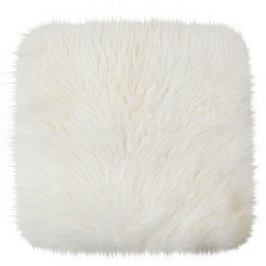 ムートンクッション 長毛 2color 約40cm×40cm オーストラリア産 1枚皮