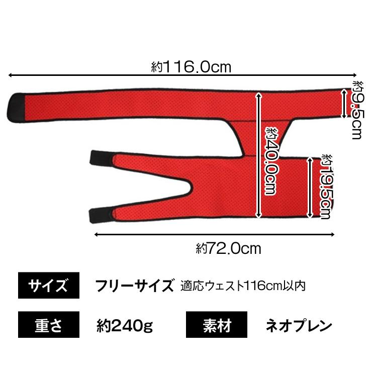 股関節サポーター フリーサイズ 男女兼用 左右兼用 腰 腰用 ウエスト サポーター サポート ベルト 骨盤 固定 加圧 保護 保温 腰痛 股関節 関節痛 | ブランド登録なし | 09