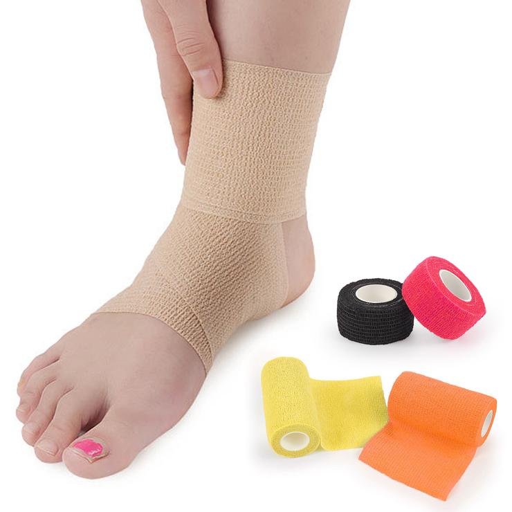 自着性 テーピングテープ 10cm × 4.5m 6巻セット 6colors あすつく 自着 テーピング スポーツ 伸縮 膝 足首 手首 指 |  | 10