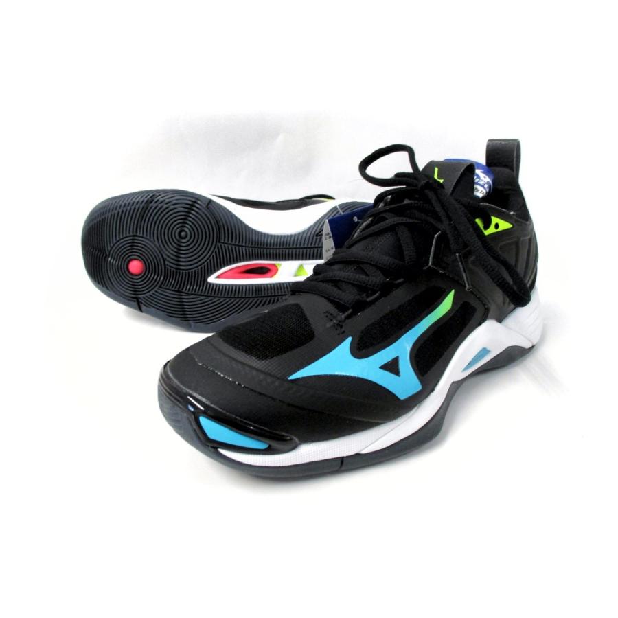 ミズノ（mizuno）ウエーブモーメンタム2 バレーボール シューズ V1GA211223 ブラック×ブルー×イエロー 23612  :bly23612:大島スポーツヤフーショッピング店 - 通販 - Yahoo!ショッピング