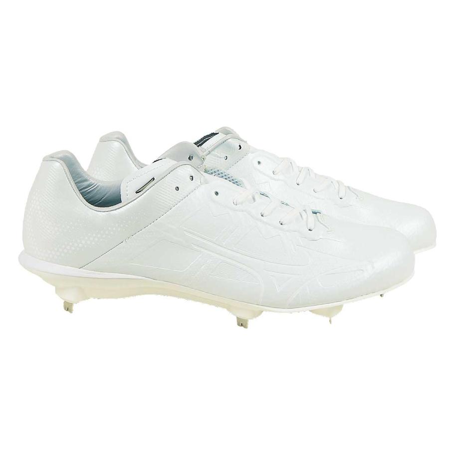 Global Elite 野球スパイク 白 高校野球 金具 野球 スパイク ミズノ