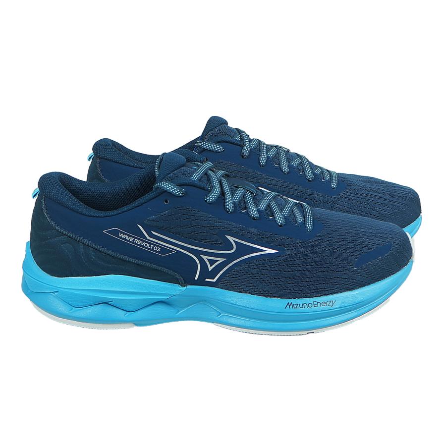 ミズノ(MIZUNO) ランニングシューズ ウエーブリボルト 3 J1GC231402 オフホワイト/ブルー/ホワイト 29cm MIZUNO（ミズノ） ランニングシューズ メンズ ウエーブリボルト3 WAVE