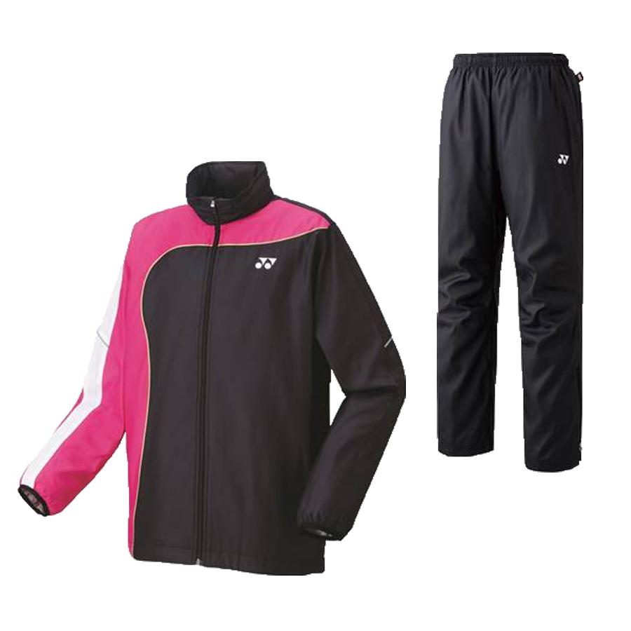 YONEX ウィンドブレーカー上下（ジャケットピンク/パンツブラック） YONEX ウィンドブレーカー上下（ジャケットピンク/パンツブラック
