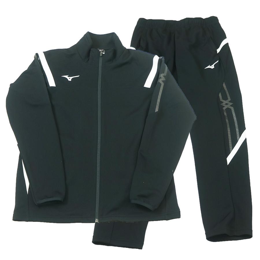 Mizuno 黒 トレーニングウェア 上下セット MIZUNO（ミズノ） ジャージ メンズ 上下 スポーツウェア ランニング