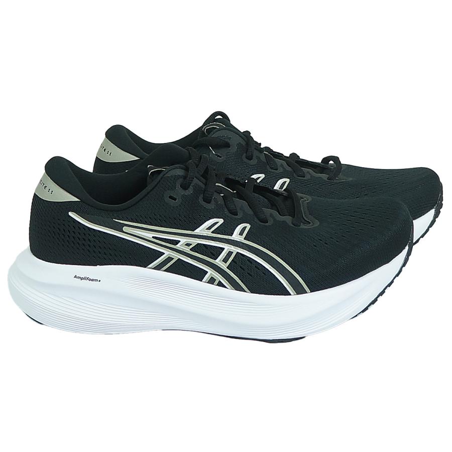 ランニングシューズ アシックス 厚底 4e ワイド 幅広 ジョギングシューズ メンズ スニーカー GEL-CXCITE11 黒 ブラック 50896の画像